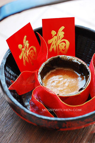 Chinese New Year Ti Kuih (Nian Gao-Sweet Sticky Rice Cake-Kuih Bakul)